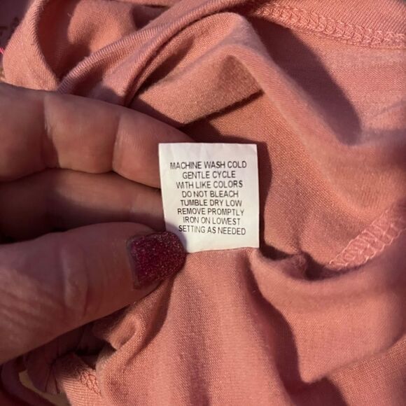 Ny Collection Large Pink Top With Tie Blouse - Picture 13 of 13